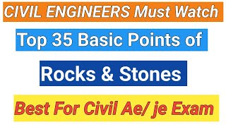 35 MUSTKNOW Rock amp Stone Civil Engineering Facts 2024 [upl. by Rehpotirhc]