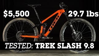 TREK SLASH 98 REVIEW  Vital MTB Test Sessions [upl. by Annoyik849]