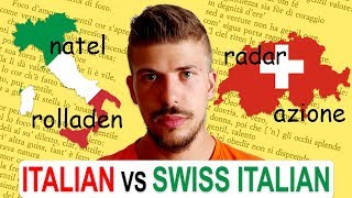 ITALIAN vs SWISS ITALIAN  Lexical differences [upl. by Elodia]