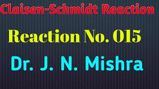 Claisen Schmidt ReactionCross Aldol condensation Dr Jagdish Mishra [upl. by Norwood492]