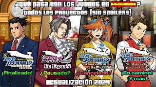 Ace Attorney  TODOS los Proyectos al ESPAÑOL 2024 Trilogy AAI2 GBA etc SIN SPOILERS  Loquendo [upl. by Adalard]