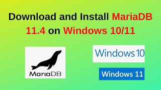 How to download and install MariaDB 114 on Windows 1011  How to install MariaDB 2024 update [upl. by Purcell]