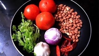 Tomato peanut Chutney for dosa  Tomato groundnut chutney  chutney recipes for idli dosaTasty Pots [upl. by Leahcar]