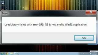 Minecraft LoadLibrary failed with error 193 1 is not a valid Win32 application [upl. by Dranreb]