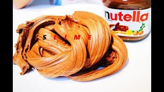 EETBAAR NUTELLA SLIJM HEEL SIMPEL RECEPT EDIBLE NUTELLA SLIME [upl. by Searle317]