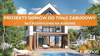 Dom do 70m2 zabudowy I ARCHON Projekty Domów [upl. by Edmunda]