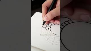 Easy Mandala Tutorial  Mandala Patterns  mandalasbychetna mandala mandalaart mandalapatterns [upl. by Ianaj]