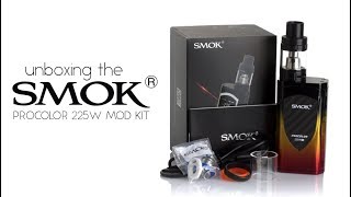 Smok Procolor 225W Mod Kit Unboxing [upl. by Lucier]