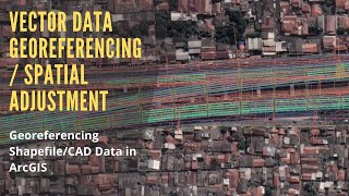 CAD or Shapefile Data Georeferencing  Spatial Adjustment in ArcGIS Desktop [upl. by Vesta]