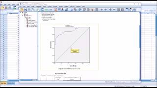 Receiver Operator Characteristic ROC Curve in SPSS [upl. by Goode]