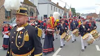 BOUSSULEZWALCOURT 🇧🇪 Marche du Saint Sacrement 2024 1 [upl. by Gillead]