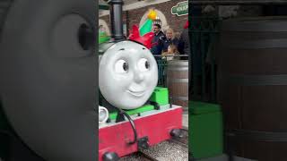 Festive Percy at Knapford Station thomasandfriends draytonmanor christmas youtubeshort [upl. by Ayim]