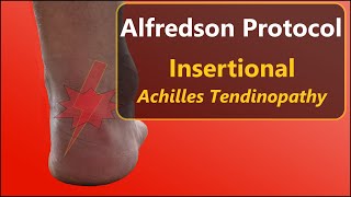 Insertional Achilles Tendinopathy Exercises amp Info  Alfredson protocol [upl. by Eckart583]