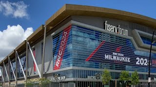 2024 Republican National Convention Exclusive Exterior Walk around at Fiserv Forum HD 4K [upl. by Linkoski999]