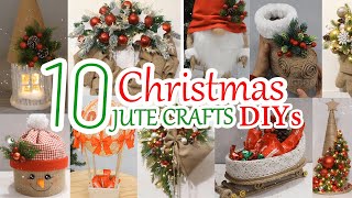 10 Cheap amp Beautiful DIY Jute Christmas Decorations Ideas at Home 2024 [upl. by Guarino]