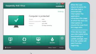 Kaspersky AntiVirus 2014  How to Enable Idle Scan [upl. by Aldo]