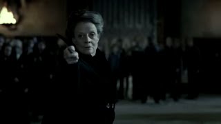 McGonagall battles Snape  Harry Potter and the Deathly Hallows Pt 2 [upl. by Toma]