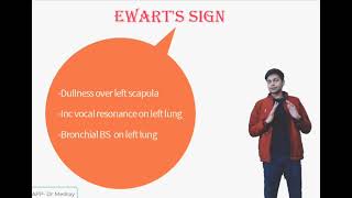 Ewarts Sign in Pericardial effusion clinical Medicine [upl. by Htenek]