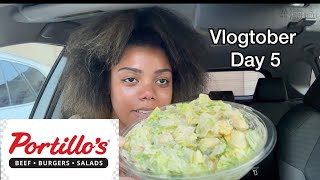 Vlogtober  Loving Myself  Portillo’s ASMR Mukbang [upl. by Felt542]