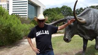 Dallas Cowboy Video at Pioneer Park in Downtown Dallas Texas [upl. by Ordep897]