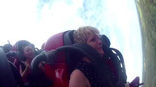 My mums first go on the Tower of Terror II at Dreamworld 2014 [upl. by Gilberto]