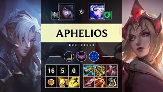 Aphelios ADC vs Ashe Quadra Kill Legendary  EUW Master Patch 1421 [upl. by Alf]