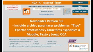 FastTest PlugIn  NOVEDADES VERSIÓN 80  Arreglos VARIOS incluido el archivo quotProblemsquot [upl. by Yddub22]