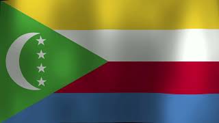 National Anthem Of Comoros 4K  Udzima Wa Ya Masiwa  Hymne National Du lUnion des Comores 4K [upl. by Minsat]