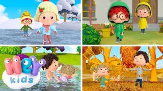 Le stagioni 🍂❄️  Imparare le stagioni dellanno per bambini  HeyKids Italiano [upl. by Ahsemal]