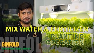 Binfold hydroponics smart planter planting operation How to Prepare Nutrients for Your Plants 🌱 [upl. by Munford217]