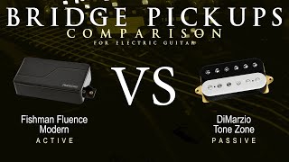 Fishman FLUENCE MODERN vs DiMarzio TONE ZONE  Bridge Pickup Guitar Tone Comparison Demo [upl. by Mook]