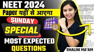 Most Important MCQs  NEET 2024  Most Expected Questions  Biology by Shalini Maam [upl. by Aihsilat]