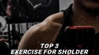 Top 3 best exercise for sholder Sholder workout Best workout for sholder [upl. by Gail]