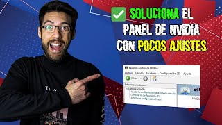 ✅ SOLUCIÓN Fallo Panel de Control de NVIDIA con Pocas Opciones [upl. by Liss167]