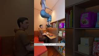 This man built a small luxury bedroom in the city by selling noodles shorts animation [upl. by Vallo]