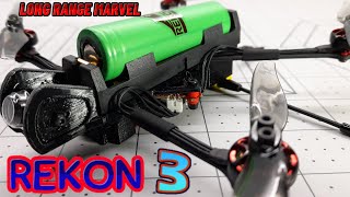 HGLRC Rekon 3  18650 Liion  Long Flights  Review Setup Build 🏆 [upl. by Haywood]