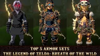 The Legend of Zelda Breath of the Wild  Top 5 Armor Sets amp How to Get Them  RasouliPlays [upl. by Short]