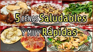 5️⃣ RECETAS FÁCILES Y RÁPIDAS para CENAR⚡ Cenas Saludables para BAJAR DE PESO ⚖️ [upl. by Rist]