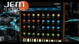 JEM SX1000 SYNTHESIZER VST PLUGIN FREEWARE  DEMO [upl. by Nnahsal]