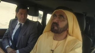 Sheikh Mohammed driving around Dubai with BBC News [upl. by Eliseo]