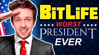 Bitlife but I become the worst president ever Murder Fraud OnlyFans [upl. by Ayatahs578]