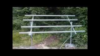 ground mount solar panel diy [upl. by Aenal542]