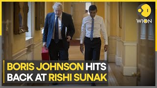 UK Boris Johnsons Honours List row continues hits back at PM Rishi Sunak over peerages  WION [upl. by Eslek]