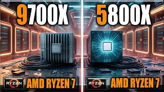 9700X vs 5800X Benchmarks  Tested in Games and Applications [upl. by Ariadne]