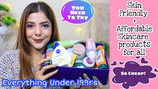 Under Rs 199 Indian Skincare Products That Works Wonder  All Skin Types [upl. by Joshi139]