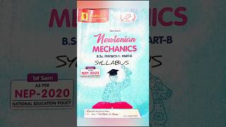 Bsc 1st semester physics syllabus Newtonian mechanics bsc mgkvp ringtone note [upl. by Dimond]