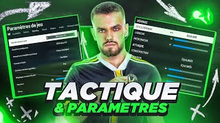 LA MEILLEURE TACTIQUE amp PARAMÈTRES DE JEU SUR FC24 [upl. by Aneeuq]