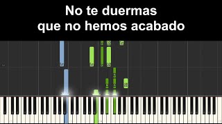 Jarabe de Palo  No te duermas PIANO KARAOKE 🎤 [upl. by Aidnyl]