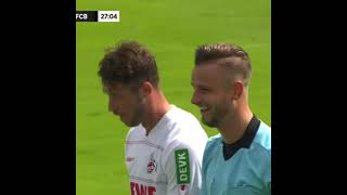 FC Colognes Mark Uth nets UNBELIEVABLE goal vs Bayern Munich  Shorts  ESPN FC [upl. by Annahael]