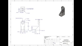 Creación de planos de piezas en solidworks y exportarlas a PDF TUTORIAL SOLIDWORKS [upl. by Ola]